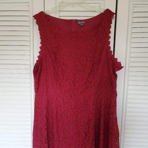 Brand New Lily Rose Lace Burgundy Dress 2X